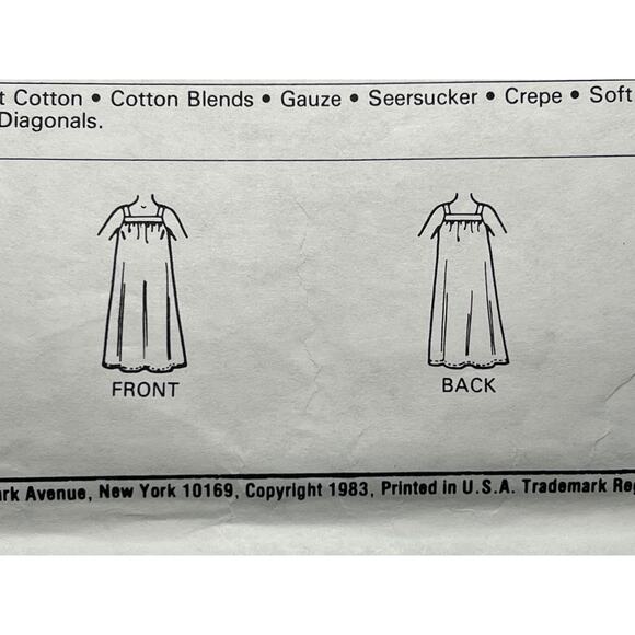 McCalls 8547 Sewing pattern apron dress tent dress size 10 12 14 - Picture 6 of 6